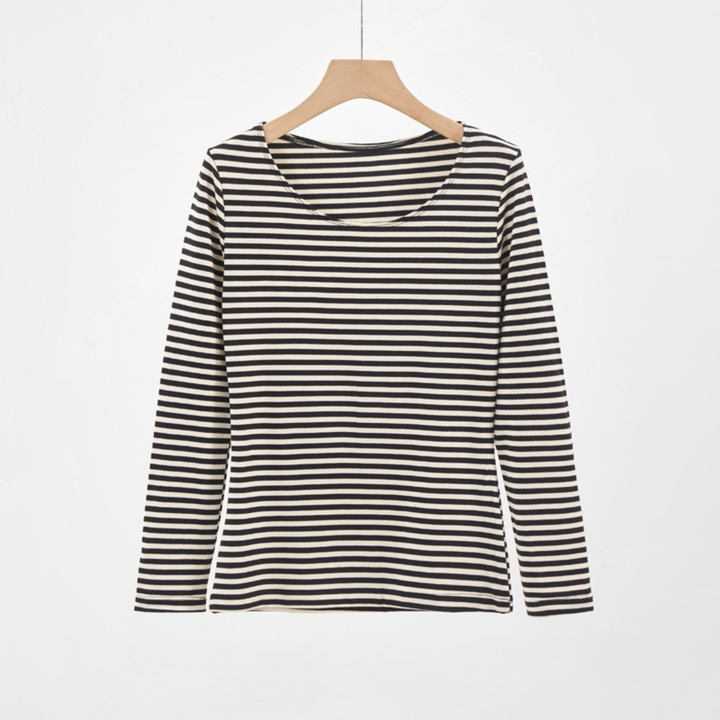 EVANTHIA™ - Casual Striped Slim-Fit Long-Sleeve Top