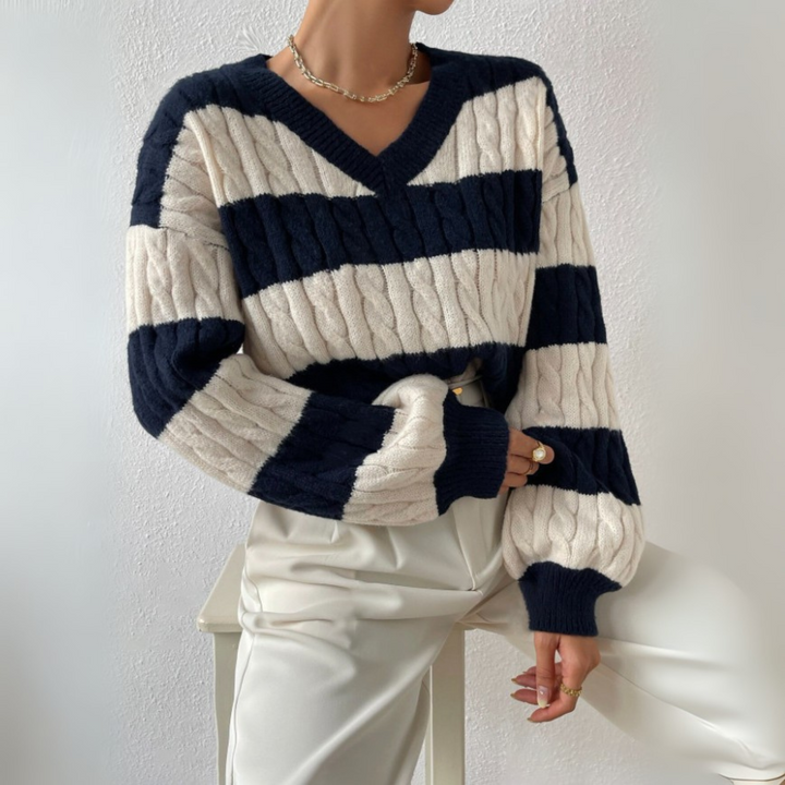 MORTA™ - Comfy V-Neck Long-Sleeve Sweater