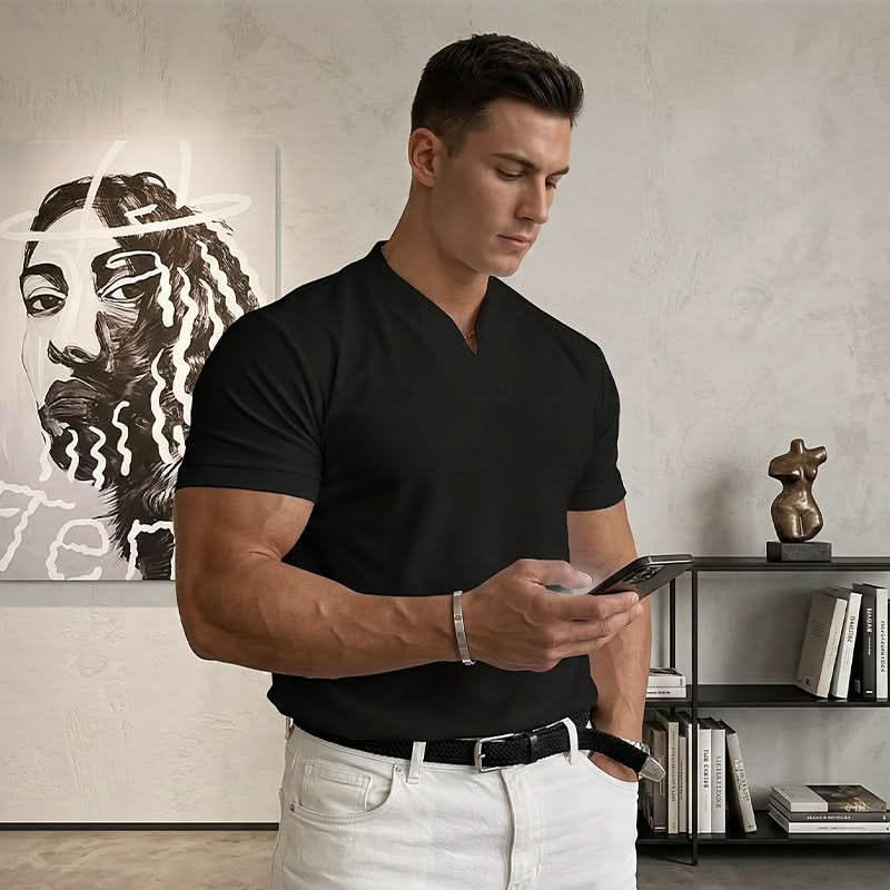 Ethan | V-Neck Business T-Shirt