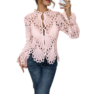 SARAH™ - Modern Hollow Detail Blouse
