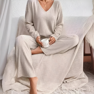 MADEL™ - Comfy Drop Shoulder Long-Sleeve Top and Pants Set