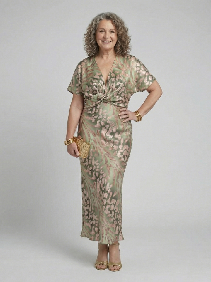 Giulia | Natural Elegance Midi Dress