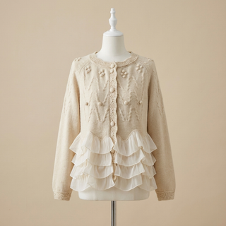 Rosie - Cozy Knit Ruffle Cardigan