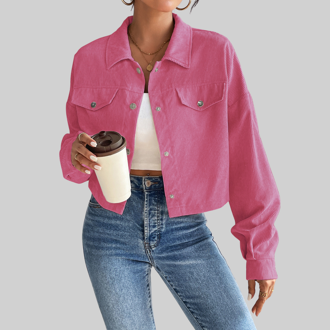 ESTRELLA™ - Classic Collared Button-Front Jacket