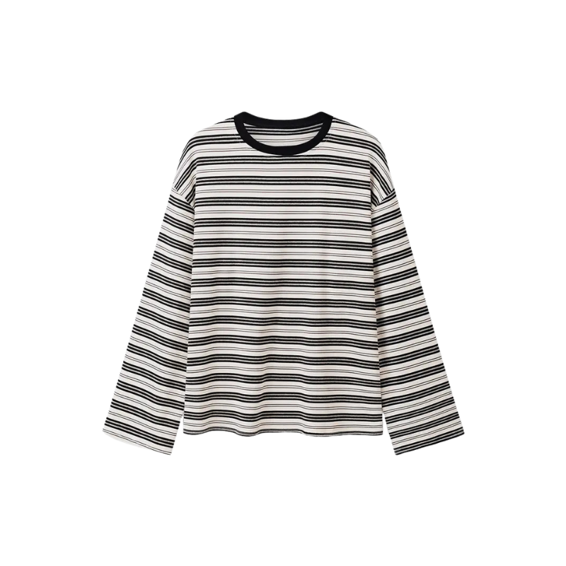 LAIZA™ - Modern Long-Sleeve Striped Shirt