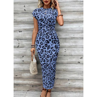 FELICIATI™ - Chic Bodycon Dress with Crew Neck Flutter Sleeves