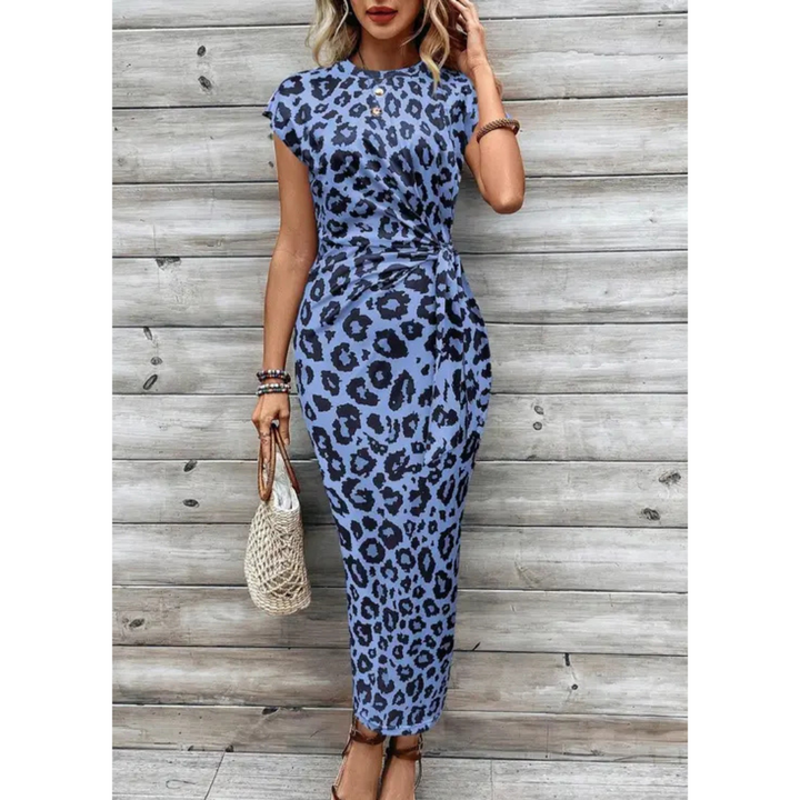 FELICIATI™ - Chic Bodycon Dress with Crew Neck Flutter Sleeves
