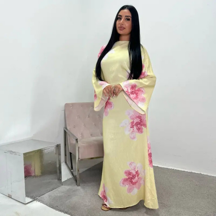 ALON™ - Modest Floral Loose Fit Maxi Dress