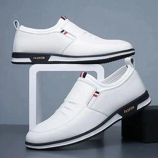 Liam | Leather Slip-On Sneakers