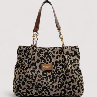 Lévrier - Leopard Canvas Shopping Bag