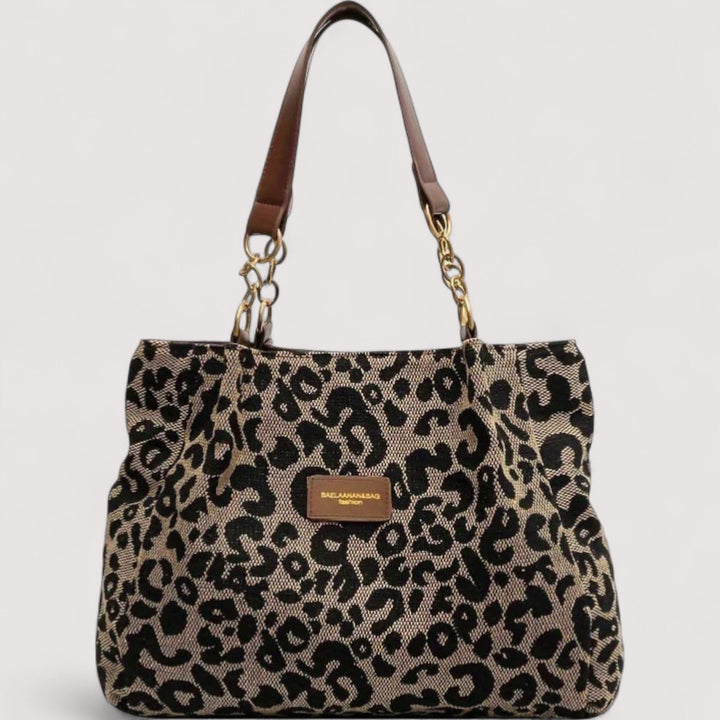 Lévrier - Leopard Canvas Shopping Bag