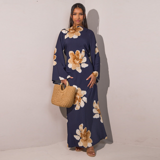 ALON™ - Modest Floral Loose Fit Maxi Dress