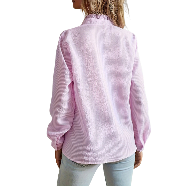 HONEY™ - Contemporary Ruffle Trim Blouse
