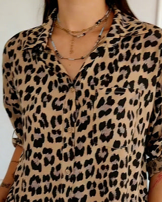 Miya | Fashion Blouses with Leopard Print