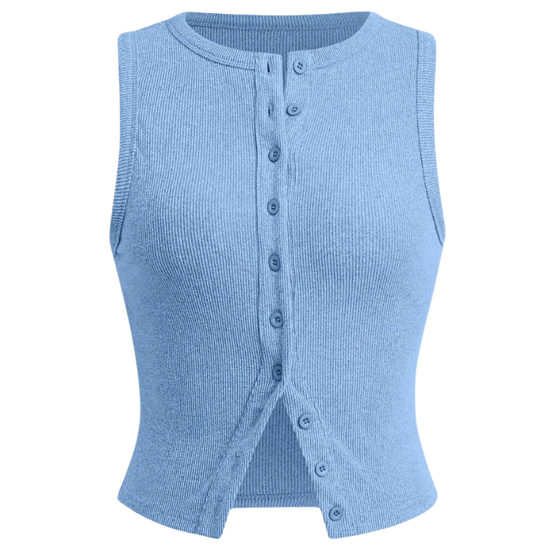 KYLIE™ - Classic Ribbed Casual Crop Top