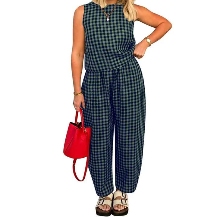 SHANIAH™ - Loose Fit Pocket Crop Top & Pants Set
