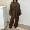 UNI™ - Casual Loose Top and Wide-Leg Pants Set