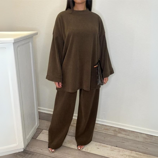UNI™ - Casual Loose Top and Wide-Leg Pants Set