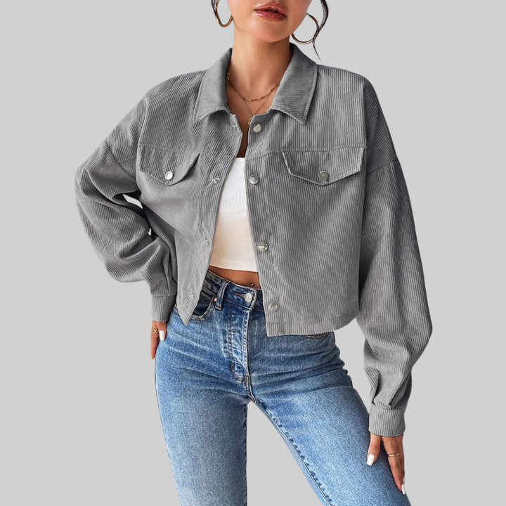 ESTRELLA™ - Classic Collared Button-Front Jacket