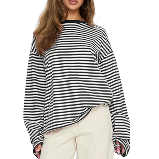 TRACY™ - Versatile Striped Long-Sleeve Shirt