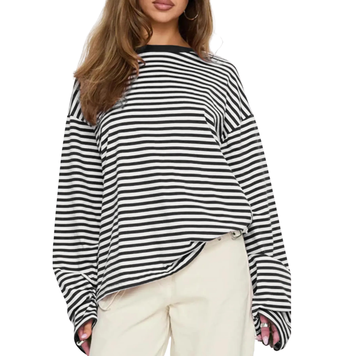 TRACY™ - Versatile Striped Long-Sleeve Shirt