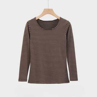 EVANTHIA™ - Casual Striped Slim-Fit Long-Sleeve Top
