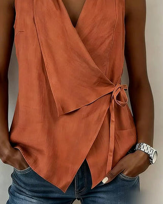 Marisa | Crossed Top with Wide Straps and Bow