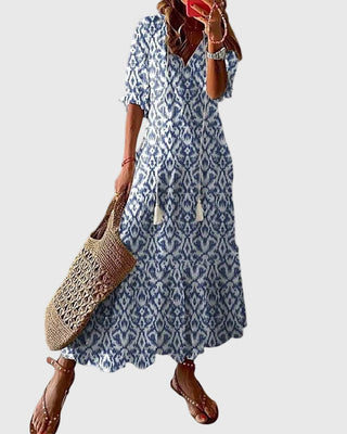 Noor™ | Boho Vintage Summer Maxi Dress