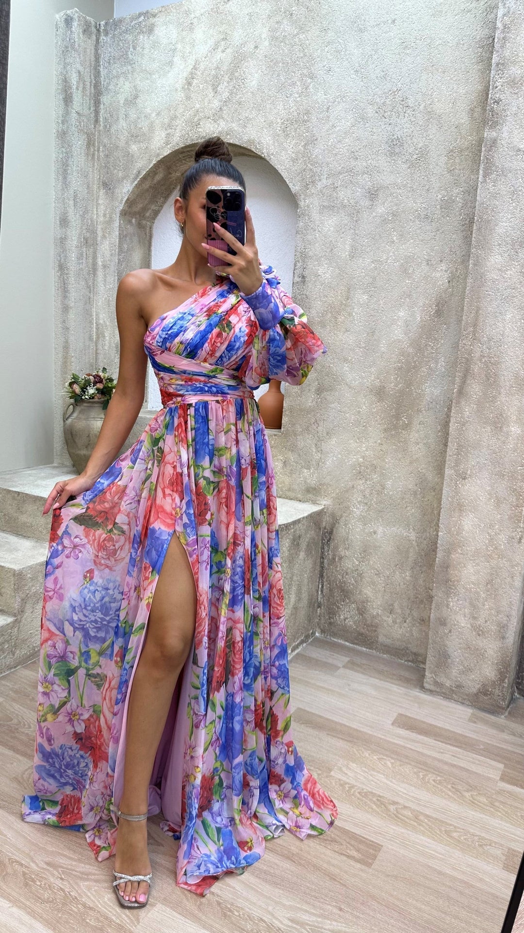 WHITNEY™ | Elegant Flowy Shoulder Dress