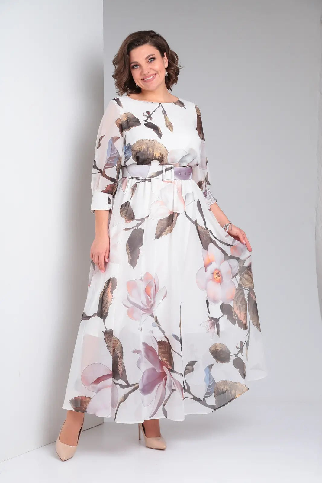 SCARLETT | Long-Sleeve Floral Dress