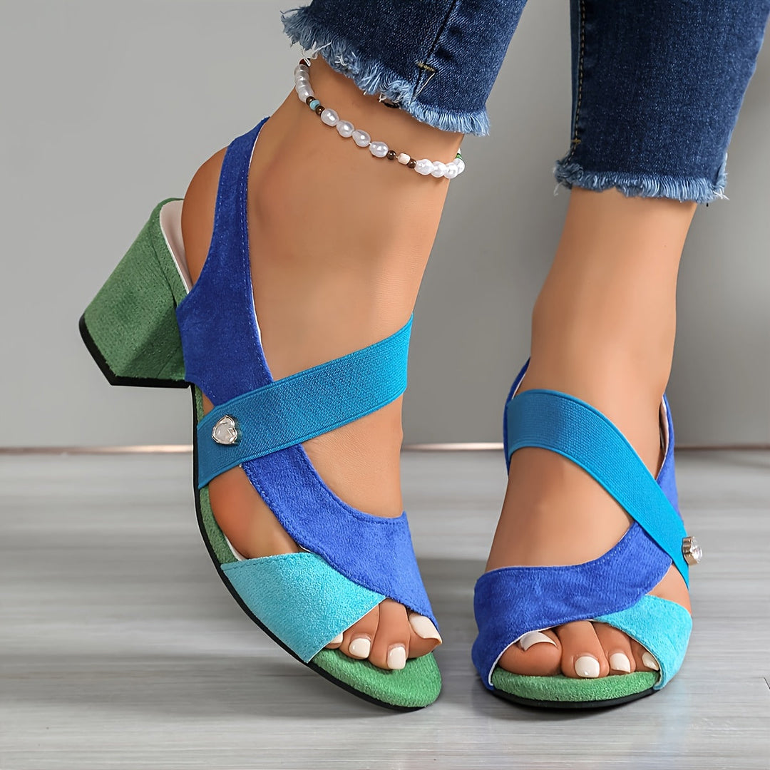 Elara™ | Comfortable Heels with Crossed Straps