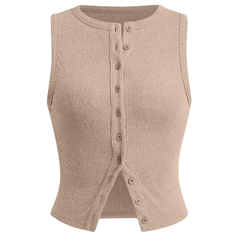 KYLIE™ - Classic Ribbed Casual Crop Top