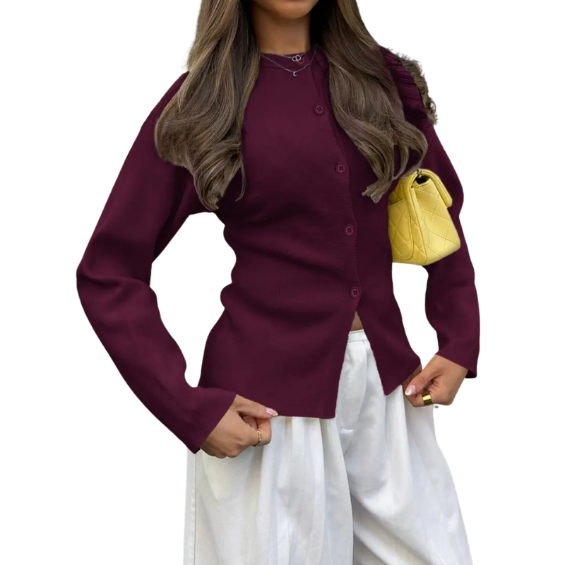RAIKA™ - Contemporary Long-Sleeve Cardigan