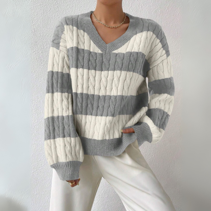MORTA™ - Comfy V-Neck Long-Sleeve Sweater