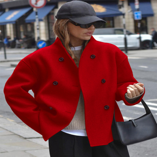 BINI™ - Cozy Long-Sleeve Stand Collar Coat