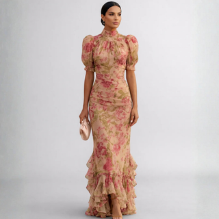 ROSALINA | Vintage Rose Maxi Dress