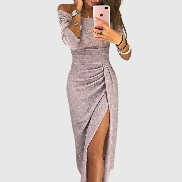 Stella™ | Halter Neck Maxi Dress