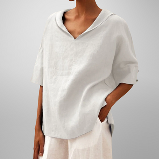 Lucy - Cotton Loose-Fitting Blouse