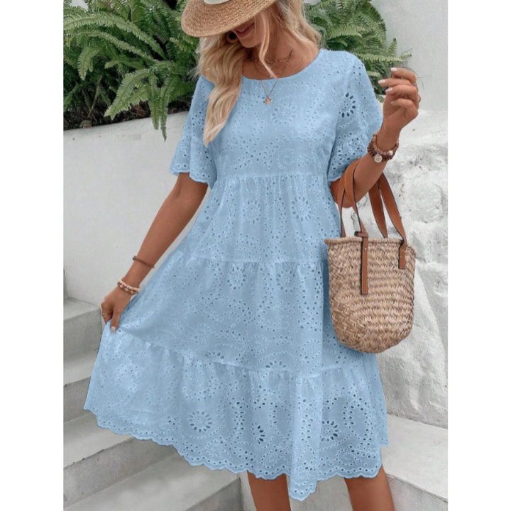 RAEMI™ - Elegant Round Neck Boho Summer Dress