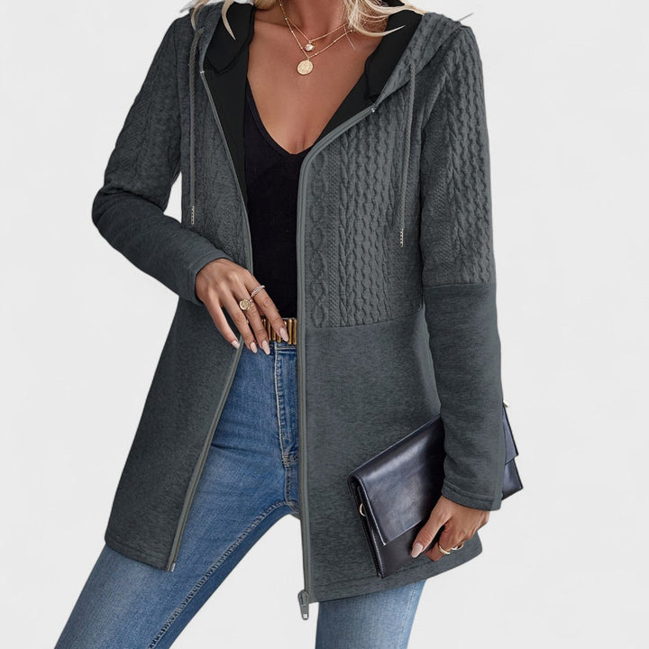 Valentino - Elegant Hooded Grey Cardigan for Women