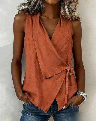 Marisa | Crossed Top with Wide Straps and Bow