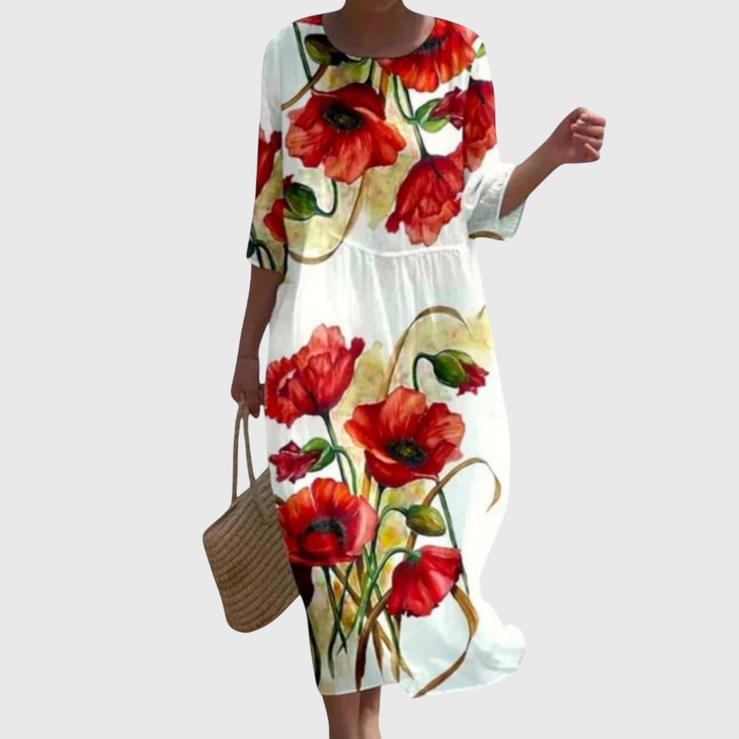Elena™ | Stylish Floral Maxi Dress