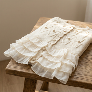 Rosie - Cozy Knit Ruffle Cardigan