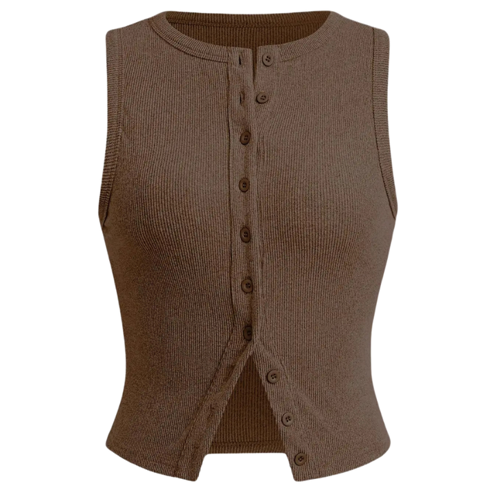 KYLIE™ - Classic Ribbed Casual Crop Top