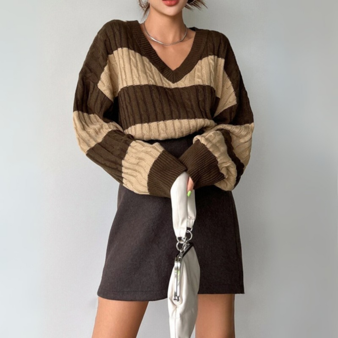 MORTA™ - Comfy V-Neck Long-Sleeve Sweater