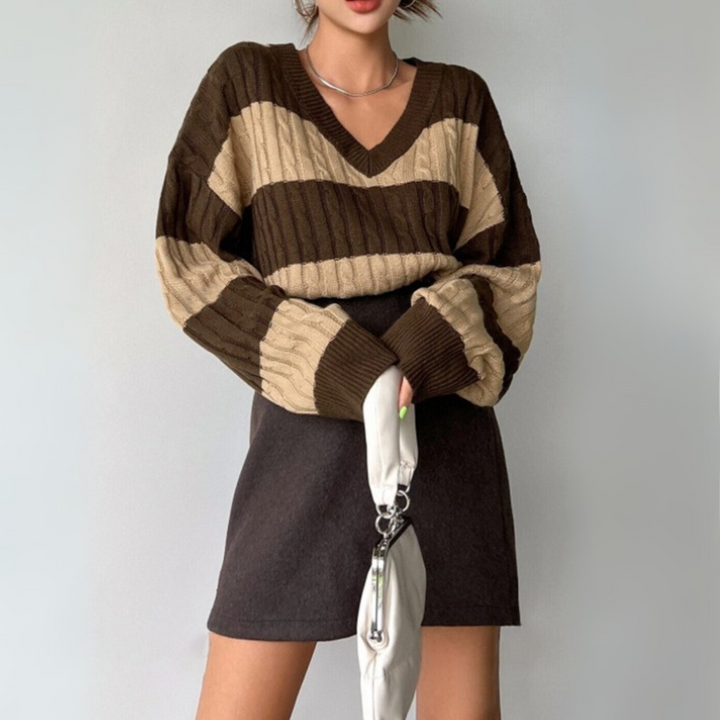 MORTA™ - Comfy V-Neck Long-Sleeve Sweater