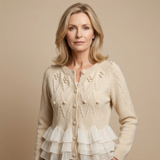 Rosie - Cozy Knit Ruffle Cardigan