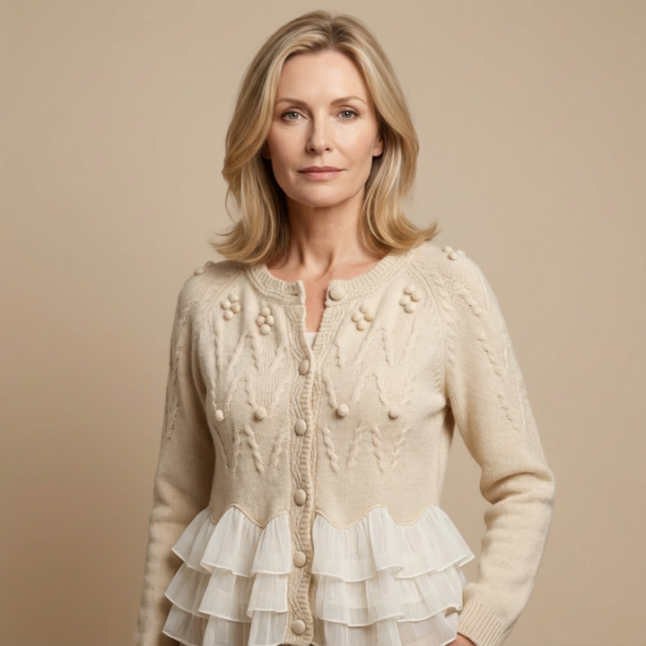Rosie - Cozy Knit Ruffle Cardigan