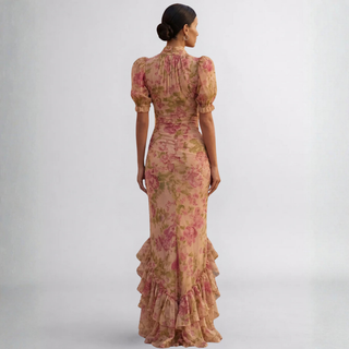 ROSALINA | Vintage Rose Maxi Dress