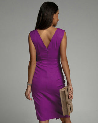 ADRIENNE | Elegant Draped Dress with Sculpting Silhouette